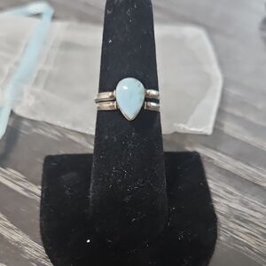 Elegant Silver Reversible Stone Ring